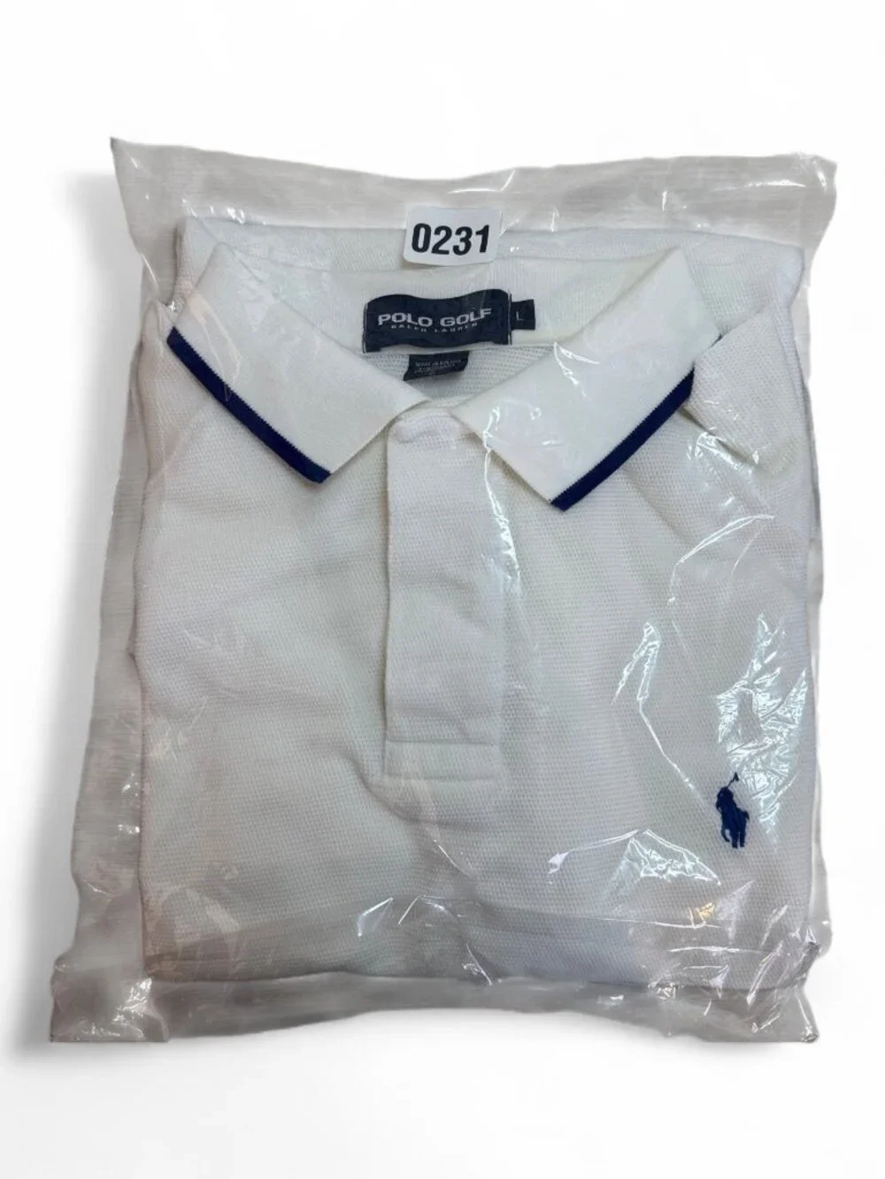 Ralph Lauren Navy Polo Golf Ralph Lauren Men's Polo Shirt L White